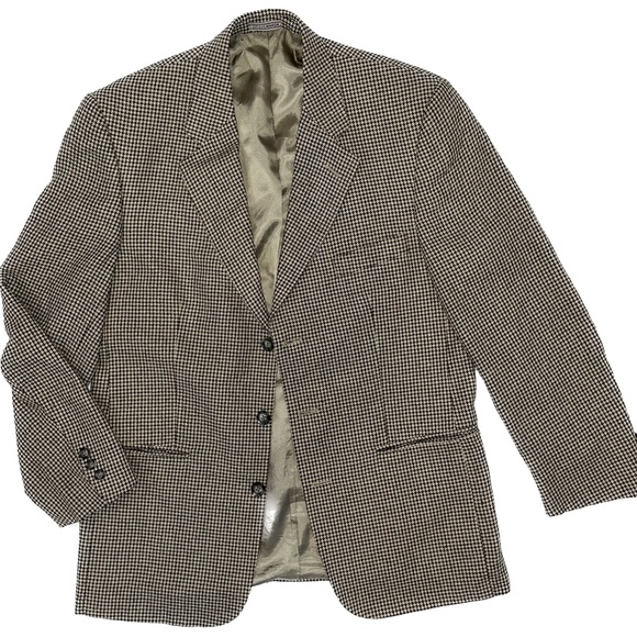 Houndstooth Tweed Blazer — Made in Canada - Picture 5 of 9